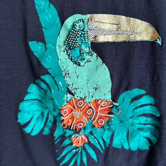 Navy Blue T-shirt with a Tucan S - Picture 9 of 9